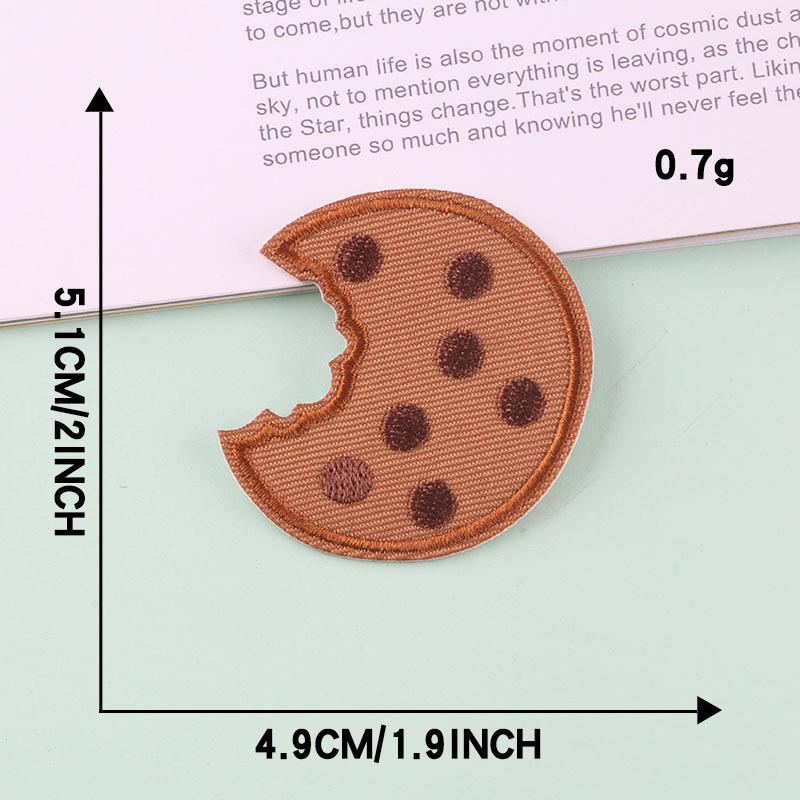 

Вышитая нашивка в виде мультяшного пончика - самоклеящаяся нашивка для одежды своими руками