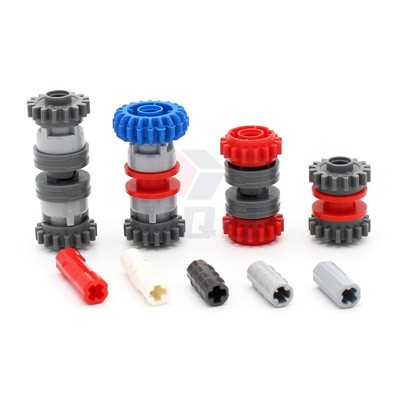 181 Pcs MOC High-tech Parts Shift Clutch Transmission Gear Series Building Blocks Bulk Accessory Gear Axle Connector Bricks Toys