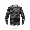 Camiseta de manga larga para hombre con estampado de rayas 3D, cómoda, transpirable y versátil.