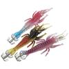 5pcs Luminous Shrimp Squid Jig Hooks PVC Shrimp Squid Bait Cuttlefish Octopus Fishing Lures 5pcs