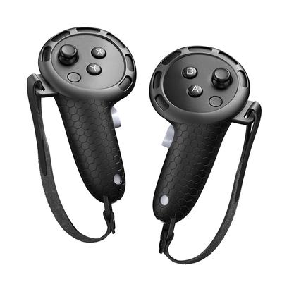 Silicone Controller Grips with Hand Strap Non-Slip Handle Cover Controllers Protector for Meta Quest 3S/Quest 3 VR Accessories