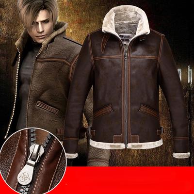 Mode Ledermantel Jacke Cosplay PU Faur Jacke Langarm Winter Oberbekleidung Männer Junge Männer Lederjacke