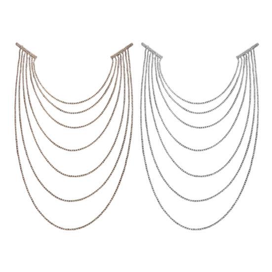 Women Hair Clip Multi Layer Tassel Design Back Head Hair Pin Lightweight