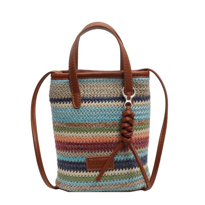 

Fashionable Mobile Phone Bag 2026 New Simple Texture Casual All-matching Hand-held One-shoulder Cross-body one size коричневий