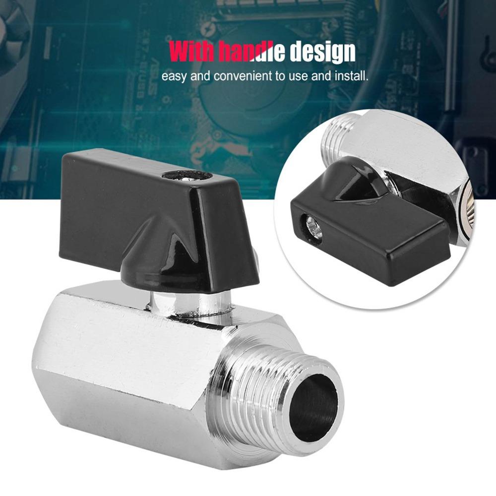 Handle Design Brass Mini Ball Mini Size Ball Valve Durable Mini Ball Valve  PC Cooling