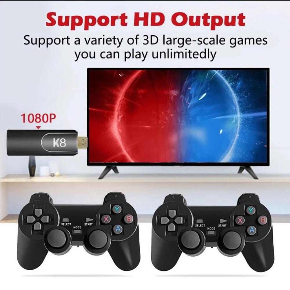 X2 Plus/K8/M8/M15 Gaming Console 58000+ Games TV Handheld Game Console HDMI-Compatible Wireless Gamepads for PS1 N64 DC