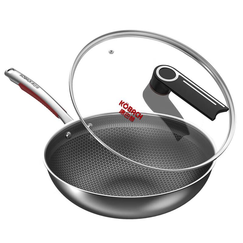 KOBACH 32cm 304 Flagship Honeycomb Wok