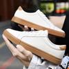 Vysoce kvalitní pánské tenisky Pravá kůže Ležérní sportovní obuv Luxusní značka Pánská vulkanizovaná obuv Prodyšná skateboardová obuv