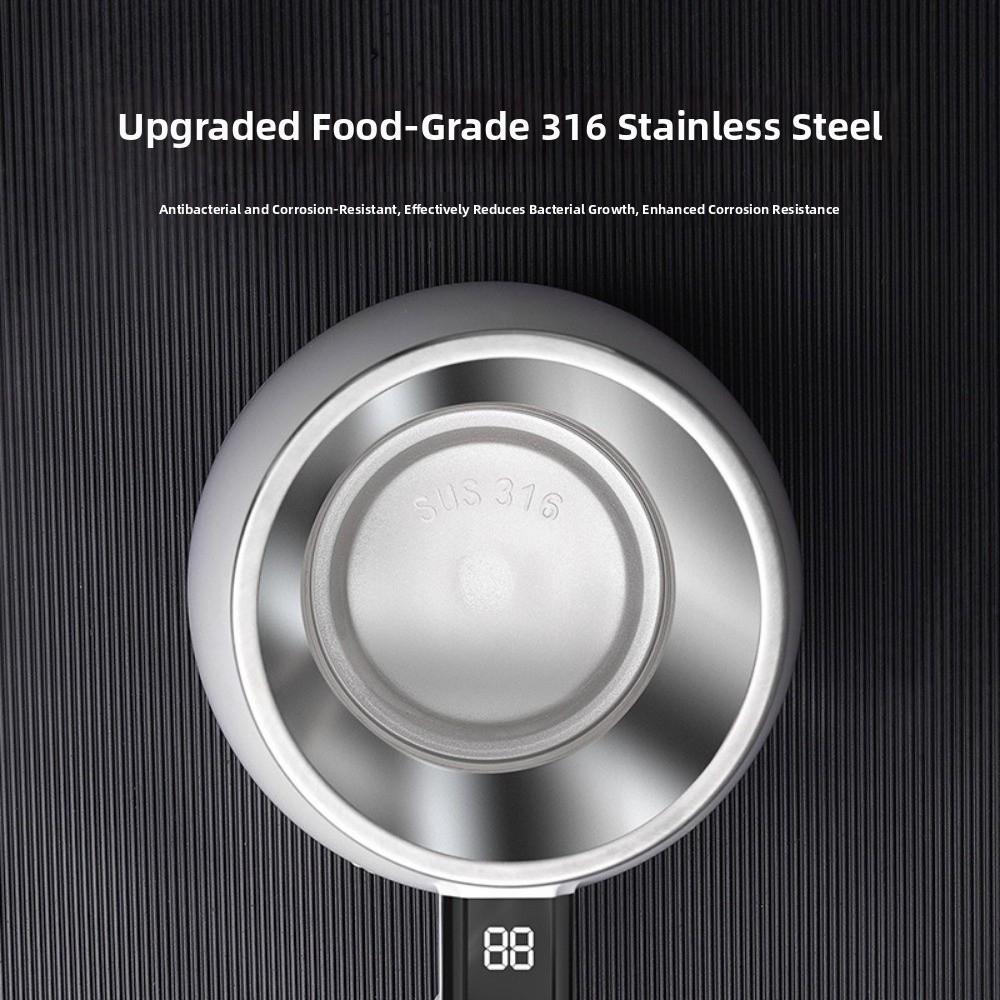 Smart Automatic Stirring Cup 316 Stainless Steel Magnetic Mixer Coffee Mug  Household Use