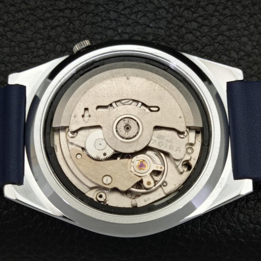 REFURBISHED VINTAGE SEIKO EXPO 70 AUTOMATIC JAPAN MENS BLUE DIAL WATCH a433574-2 R117-a433574