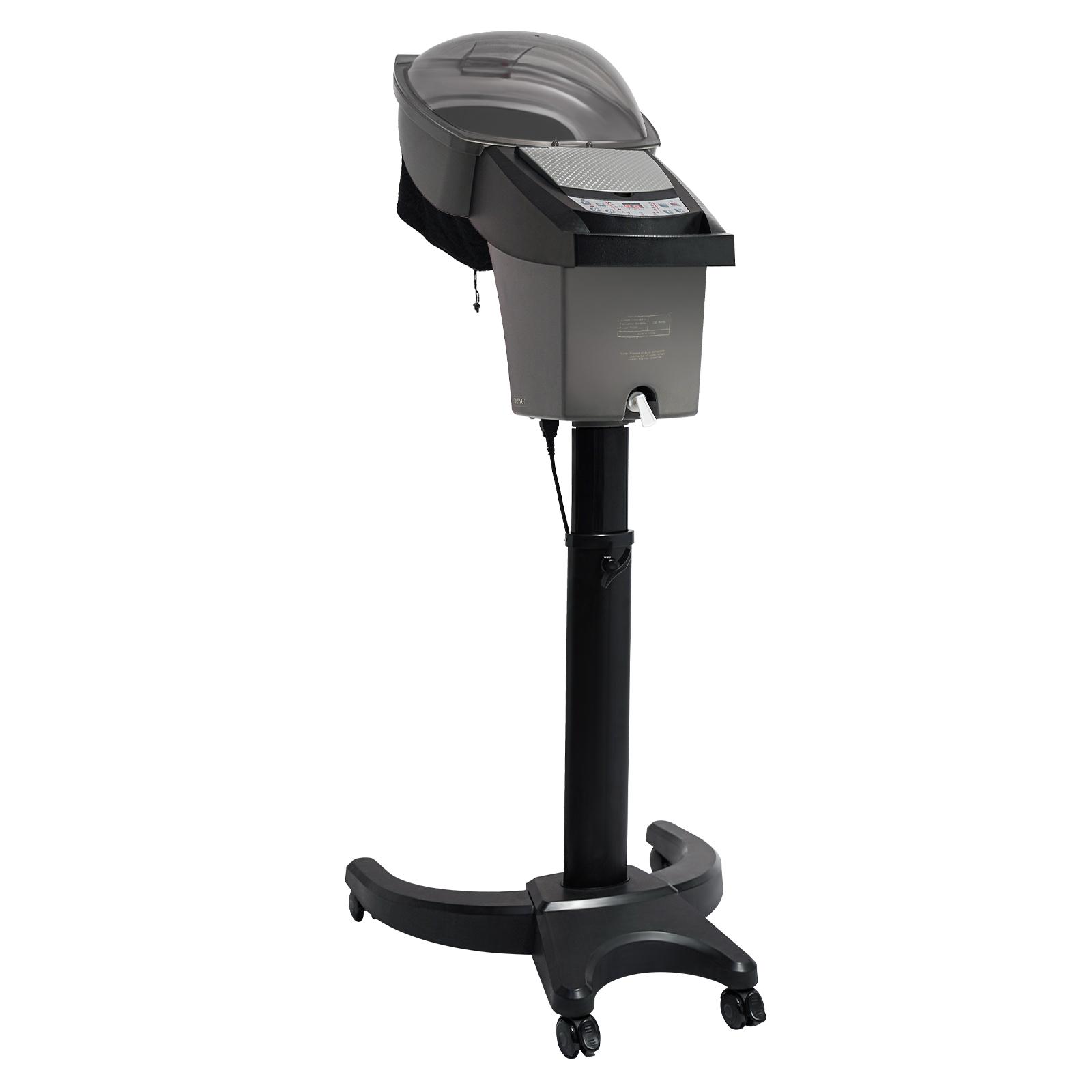 

Professional 700W Hair Steamer Machine with Ozone Mist Red Blue Light Adjustable Stand for Home Salon Hair Care Treatment чёрный