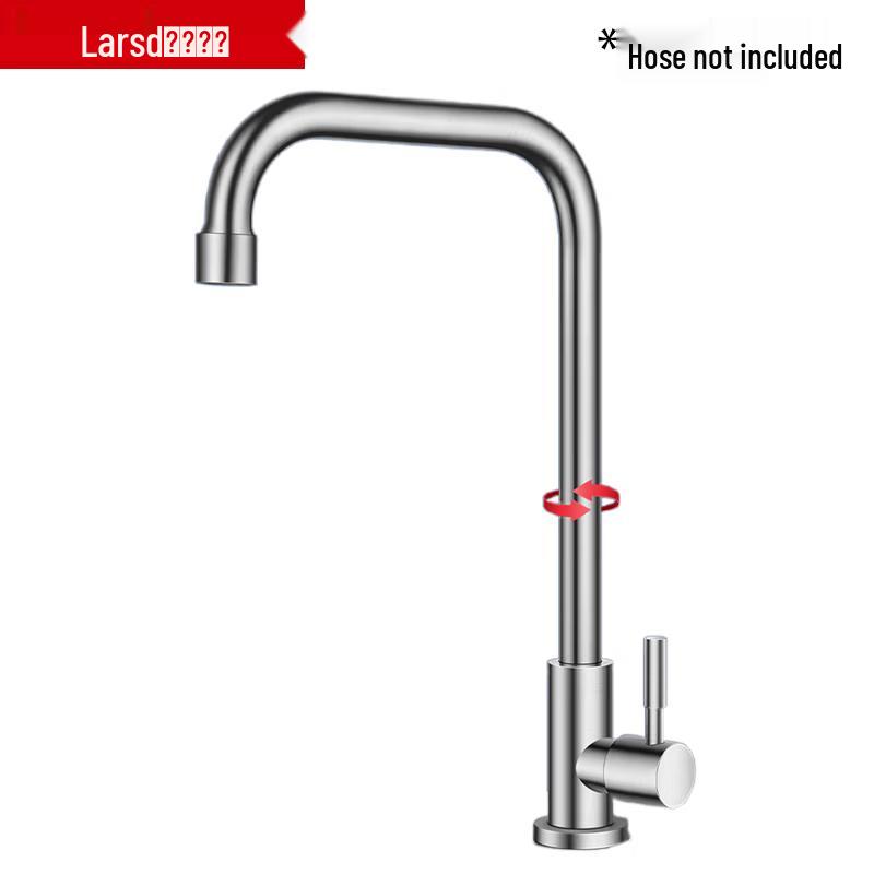 Larsd 304 Stainless Steel Single Cold Kitchen Faucet