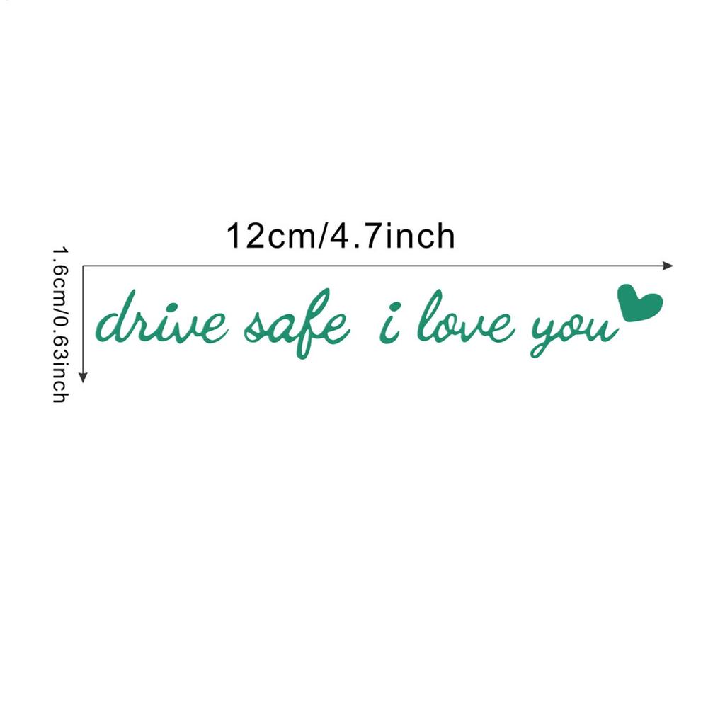 Bilspegeldekal Kör försiktigt Jag älskar dig Backspegeldekal Söta Fordonstillbehör För Instrumentpanel Vindruta Fönster Scooters