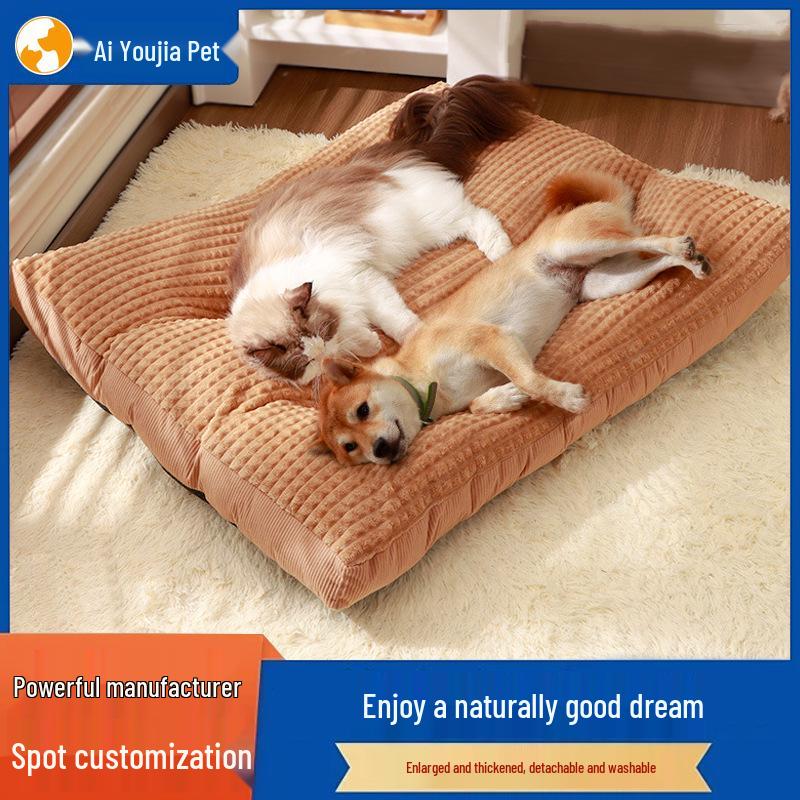 All-Season Washable Detachable Pet Bed: Large, Warm Sofa for Cats & Dogs