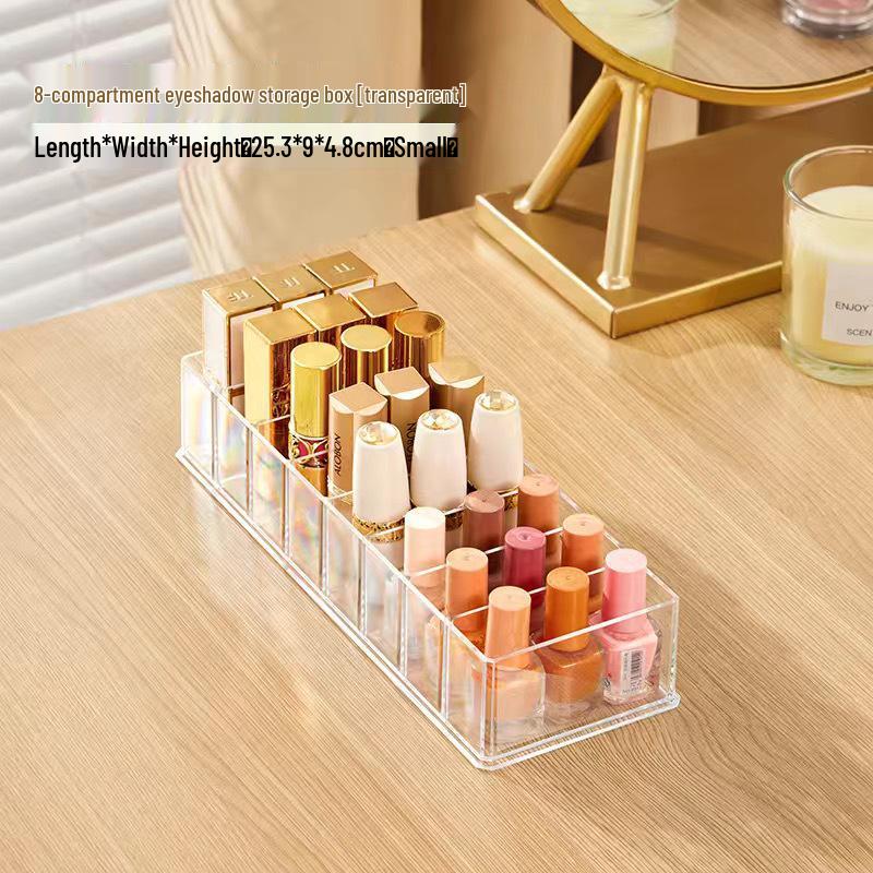 

Настольный многофункциональный органайзер для косметики: Губная помада, Лак для ногтей, Палетка теней для век и Полка для хранения