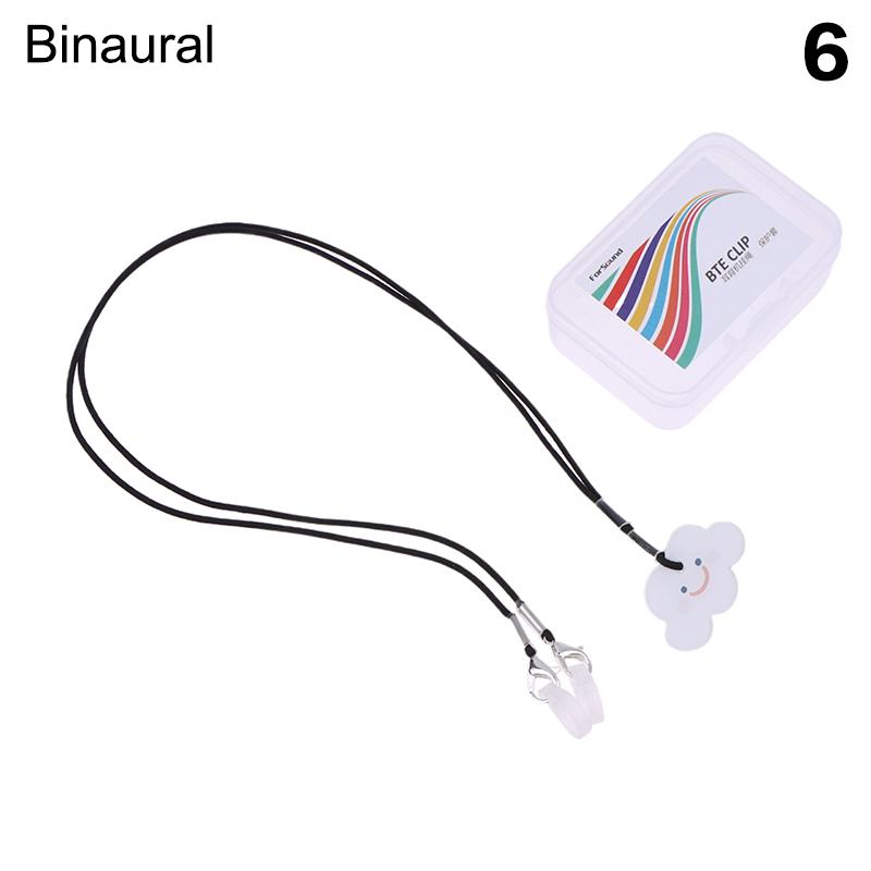Clip Porta Clip per Apparecchi Acustici BTE alla Moda a Cartoni Animati per Bambini Bambini Anziani Anti Perdita Cordino/Laccetto per Apparecchio Acustico Singolo/Doppio Orecchio