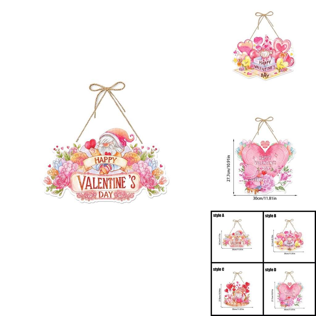Valentinstag Rosa Türdeko Für Partyumgebung Mit Papier Material Hängende Accessoires