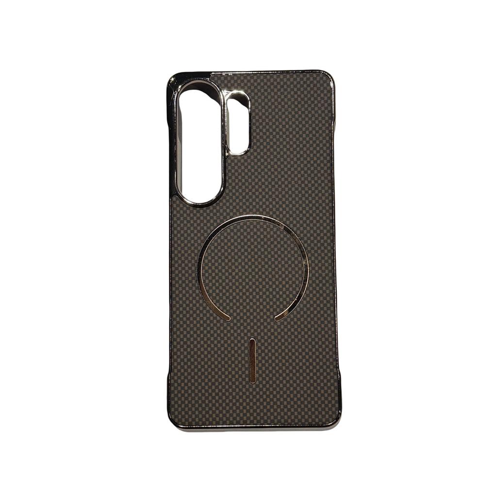 Anwendbar für Samsung S26Ultra randloses Kevlar magnetisches Handyhülle S25Ultra sturzsicher S24U Schutzhülle