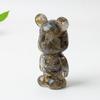 Crystal Violence Bear Resin Art Deco Statue Gift For Collectors
