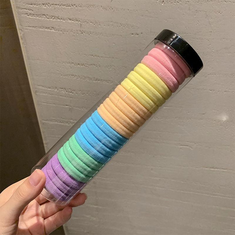 

20 прочных бесшовных эластичных корейских резинок для волос — мягкие резинки без сдавливания для женщин