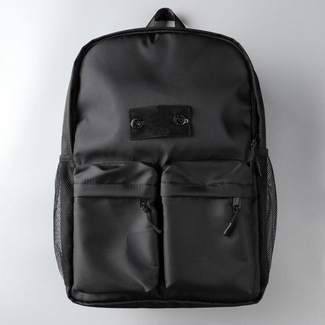 compass white leather backpack