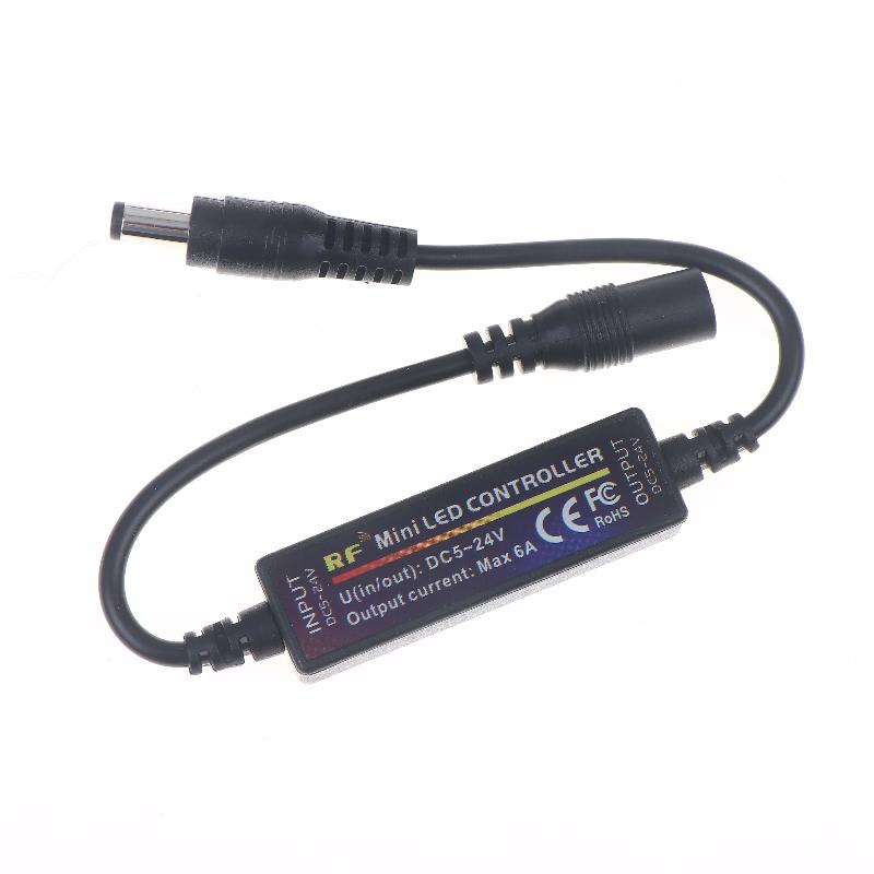 1 Set Mini Rf Wireless 14Keys 2.4G Remote Control Dc12V Led Dimmer 24V 5V 6A For 2835 5050 Single Color Led Strip Lights Dimmer