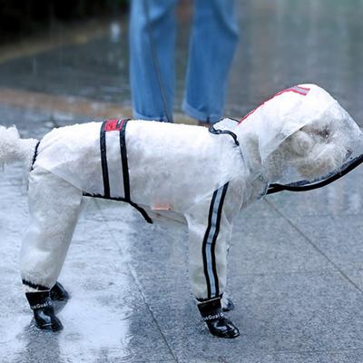 Capa de chuva para cachorro roupas para cachorro capa de chuva transparente leve à prova d'água casaco pequeno capa de chuva para cachorro