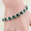 Casual Mystic Sky Blue Cubic Zirconia White Cubic Zirconia Charm Bracelets For Women Fashion Bracelet