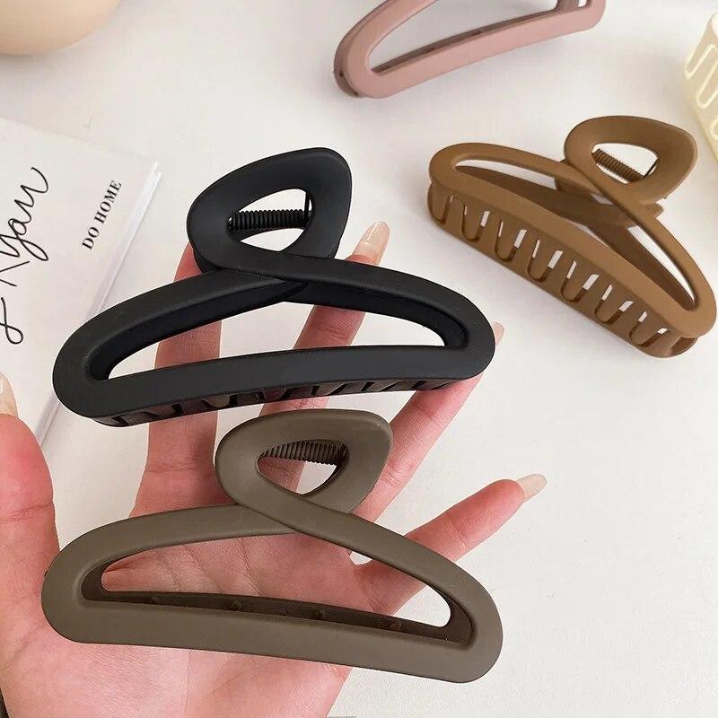 Pinces à cheveux vintage à motif géométrique creux, style crabe et requin, accessoires pour cheveux de fête pour femmes