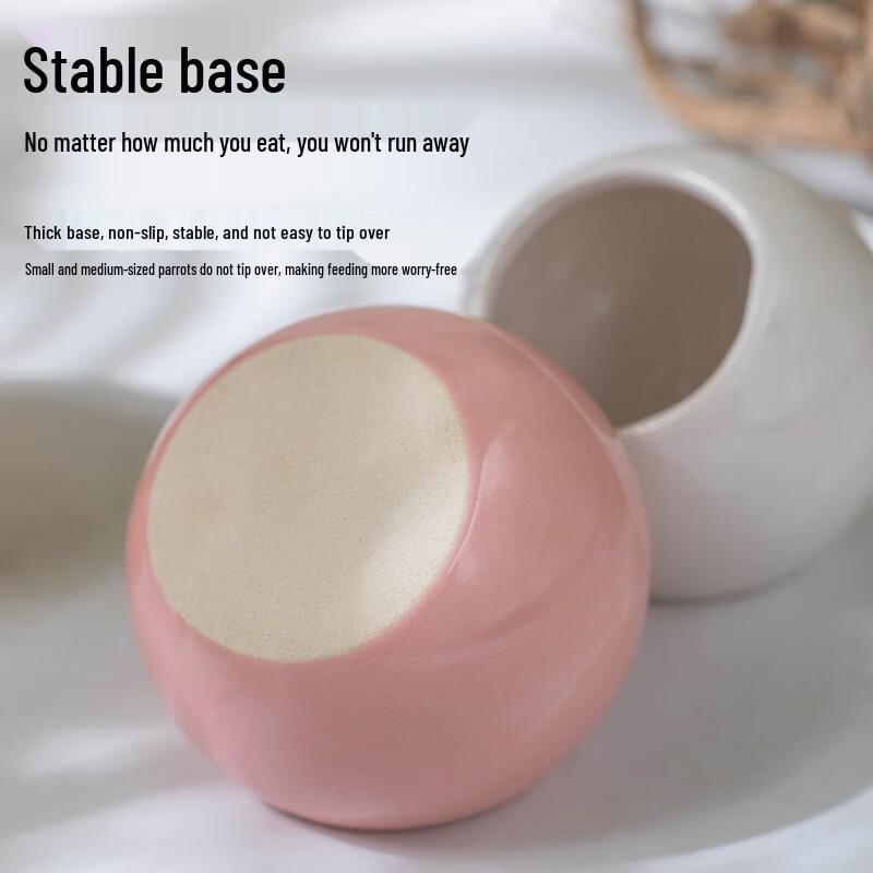 Anti-Bite Ceramic Bird & Parrot Food Bowl