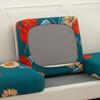 Printed Elastic Sofa Seat Cushion Cover For Living Room Furniture Protector L-shaped Armchair Stretch Seat Cushion Slipcover