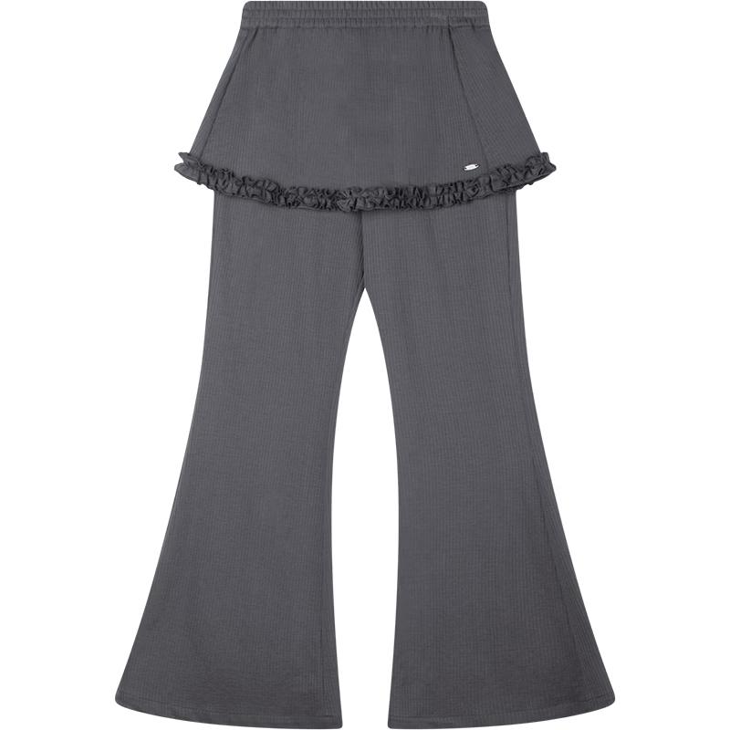 Mucmukn Girls Layered Skirt-Pants 160CM