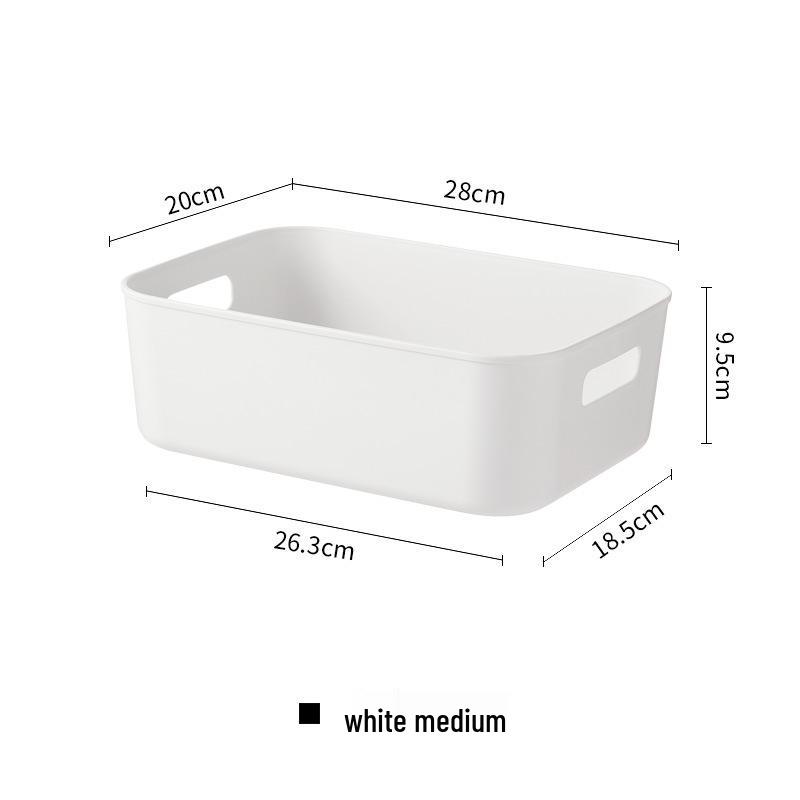 Multi-purpose Plastic Storage Basket for Cosmetics, Snacks, and Kitchen Items