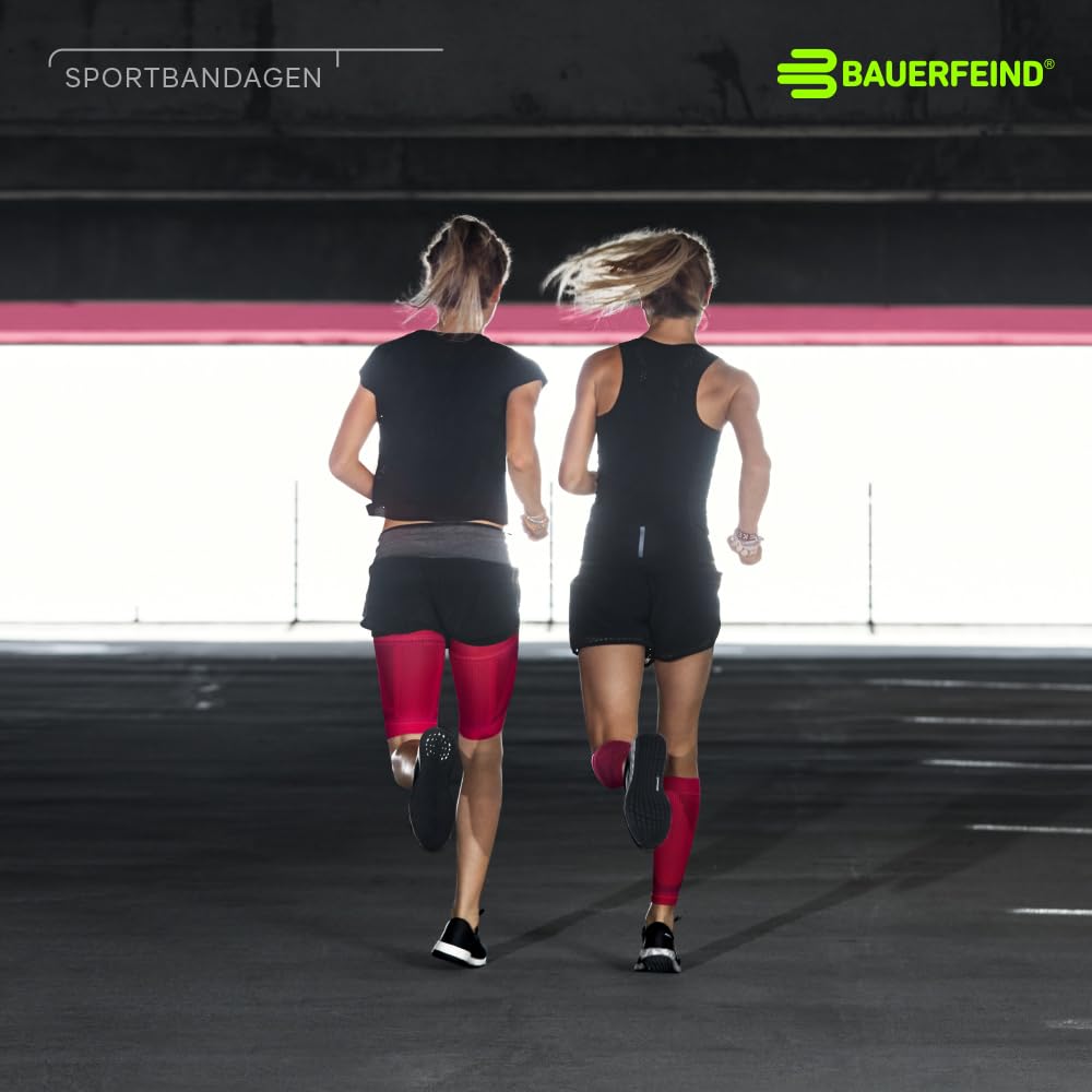 BAUERFEIND SPORTS COMPRESSION SLEEVES UPPER LEG Compression Sleeves Upper Sports Leg Sleeves for Made in Compression Reduces Muscle Vibration and