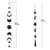 Simple Unique Bedroom Wall Hanging Home Decor Room Decoration Ornaments Star Wind Chime Wood Crafts Moon Tooth Pendant