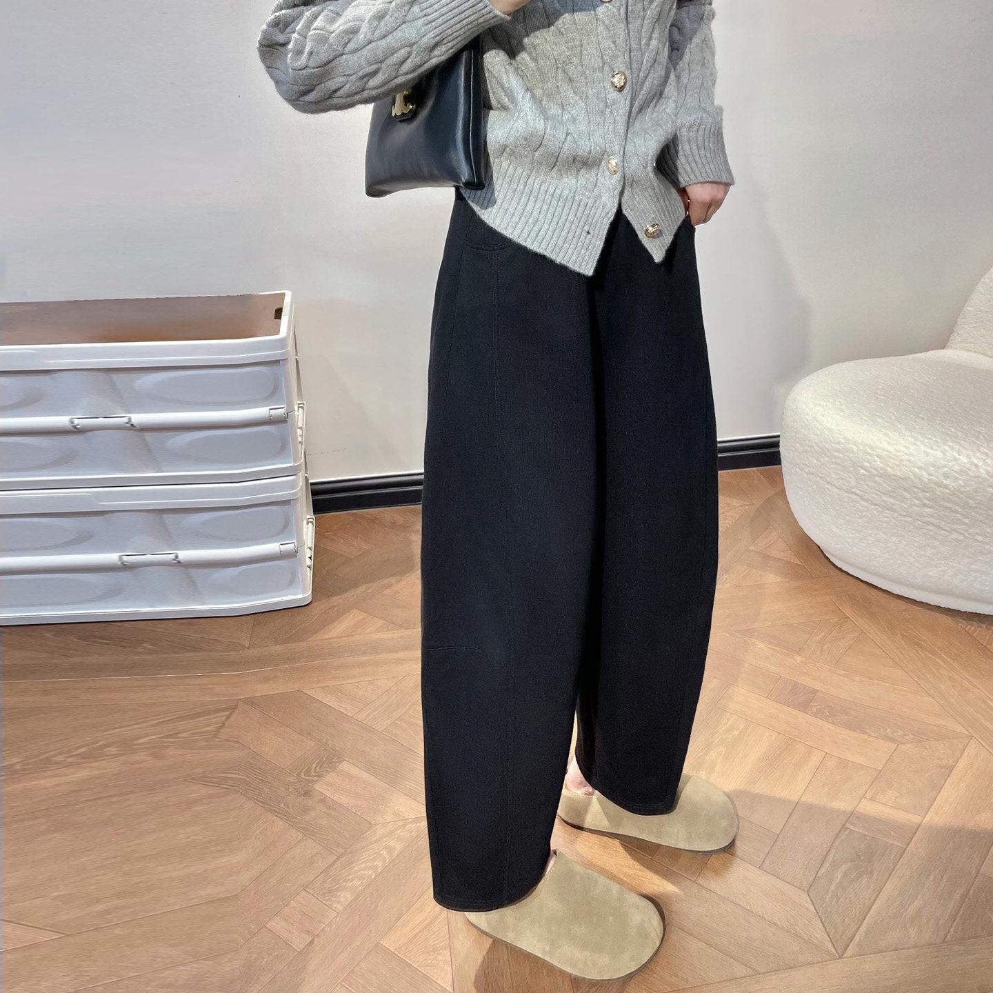 

Milk White High Waist Balloon Pants: 2026 Women s Autumn/Winter Wide Leg Petite Style S - Recommended weight: 89-98 lbs