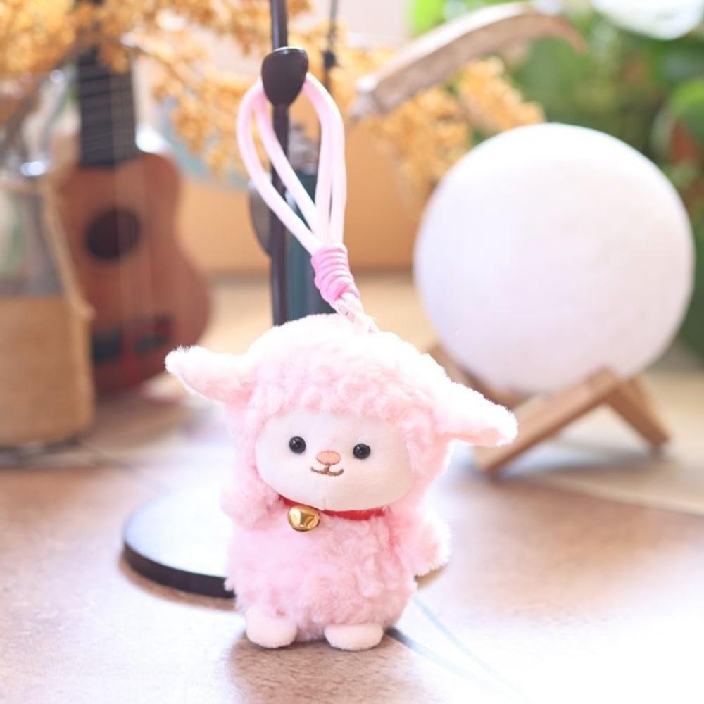 Standing/Sitting Mini Sheep Plush Keychain Cartoon Soft Lamb Doll Ornament  Year of the Sheep