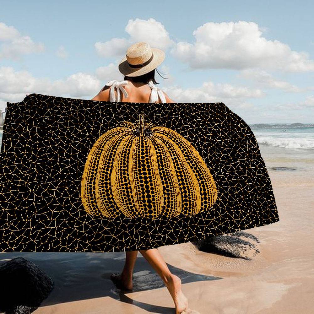 Serviette de plage en microfibre de l'artiste célèbre Y-Yayoi Kusama Absorbante Séchage rapide Douce Serviette pour Yoga Natation Vacances en station de montagne Alpinisme