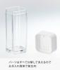 Yamazaki Tower Spice Bottle, White, Approx. W3.7 x D3.7 x H9.5cm, Salt, Seasoning Container, Sliding Closure, 2863