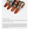 Guitar Strap, New Genuine Leather, PP Top Layer Cowhide, Thickened Leather Head Woven Ethnic Electric Guitar Bass, Stress Relieving