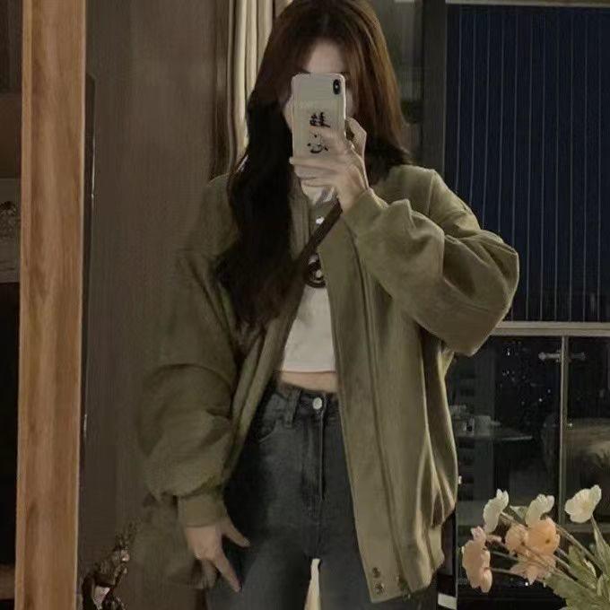 

Американская ретро вышитая женская бейсбольная куртка с мехом чернобурки и бархатом S