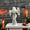 Ghost Female Figurine Gothic Ghost Bride Statue Halloween Spooky Lady Statue for Home Party Centerpiece Haunted House Decor