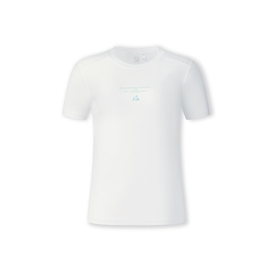 Fila Athletics Explorer Casual Quick-Dry Short Sleeve T-Shirt Women Tops Snow-White A11W527117F-WT
