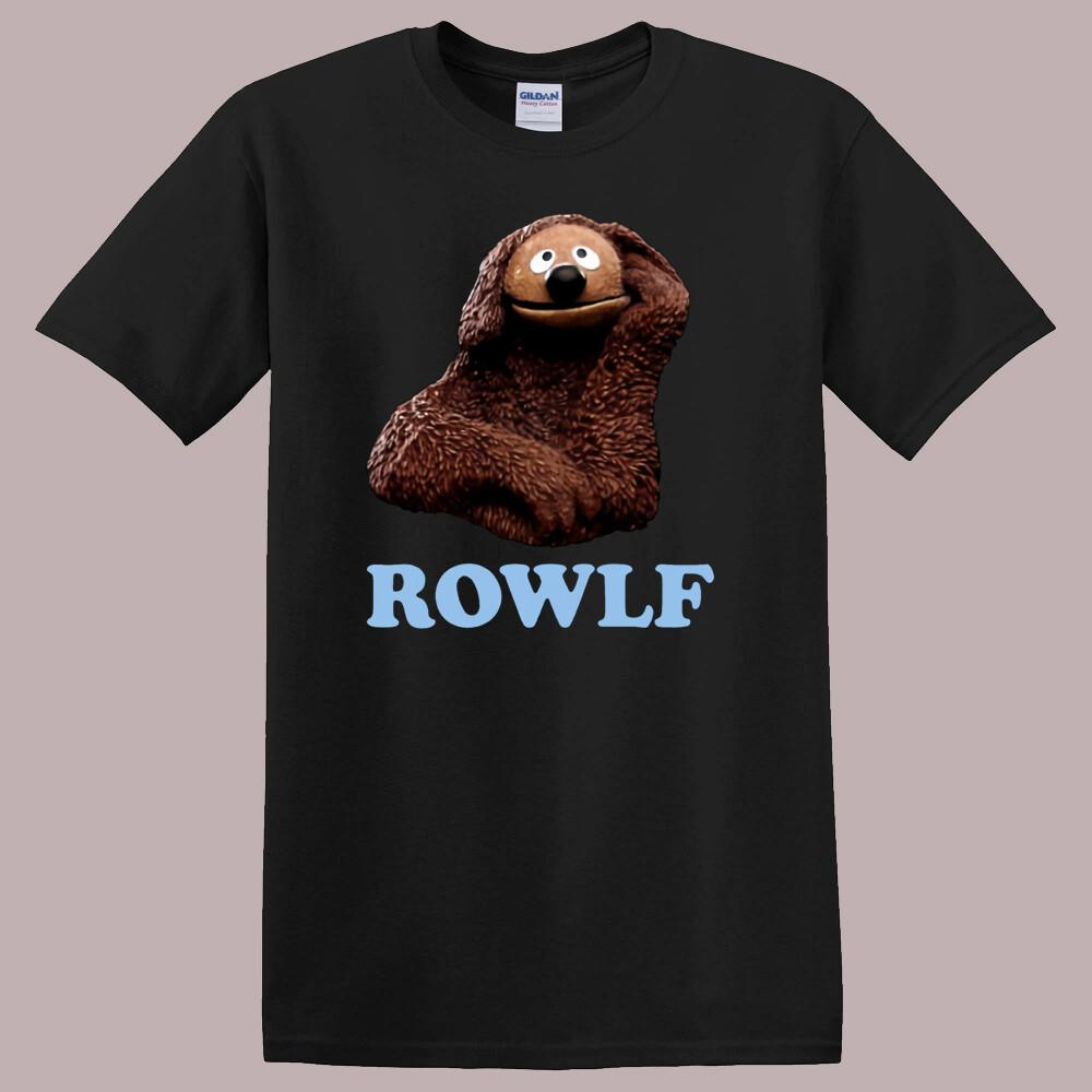 Rowlf The Dog The Muppets Men s Black T-Shirt Size S-5XL XL