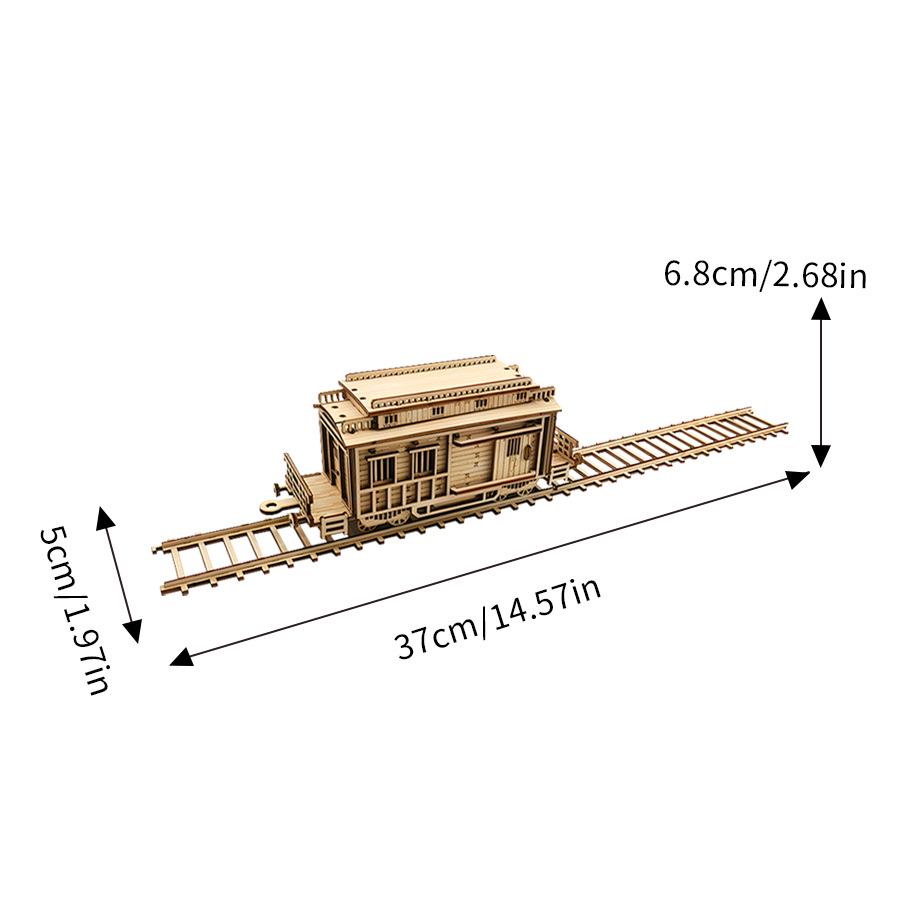 Wooden 3D Train Jigsaw Puzzle: Children s Educational DIY Toy