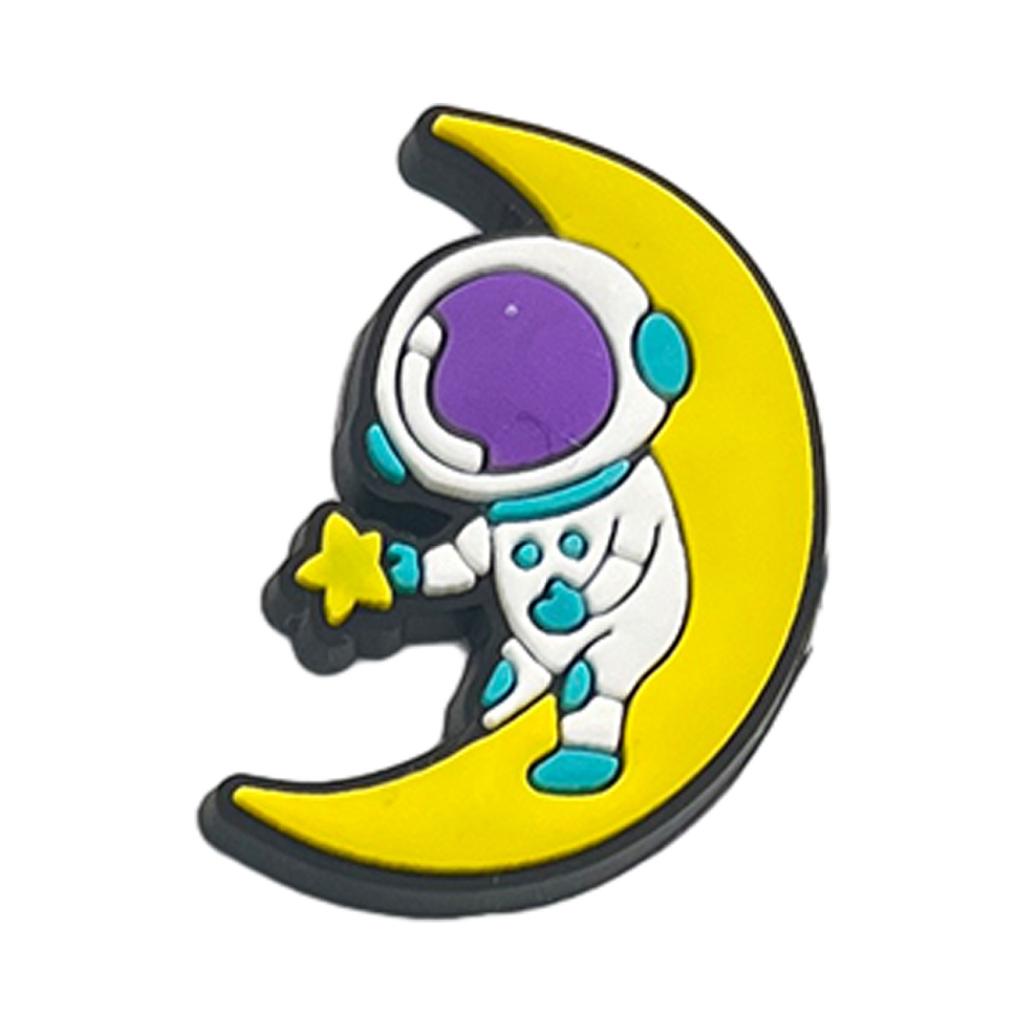 1-20pcs New Astronaut Series Shoe Charms Set for Clogs Bogg Bag Bubble Slides Sandals PVC Shoe Decorations Beach Bag Accessories