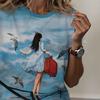 Women's short-sleeved summer casual fashion top T-shirt