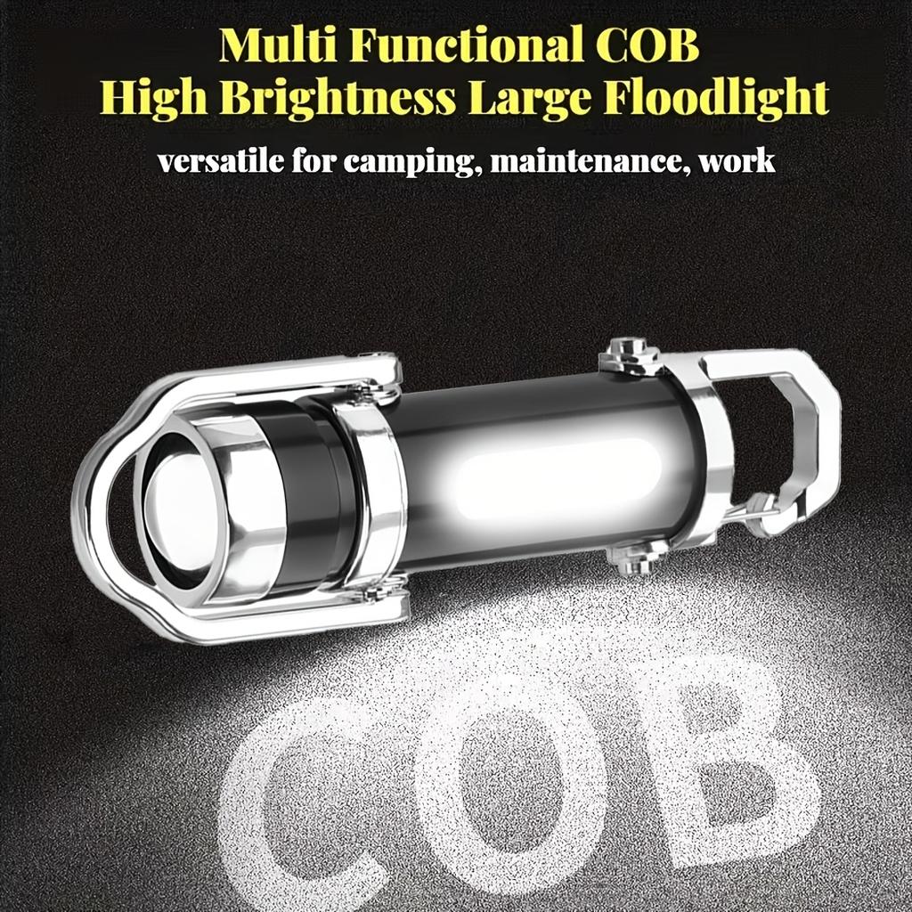 Mini Portachiavi EDC Multifunzionale Torcia Lavoro COB Portatile Ricaricabile Luce di Emergenza Adatta per Camminare Escursionismo e Uso Interno