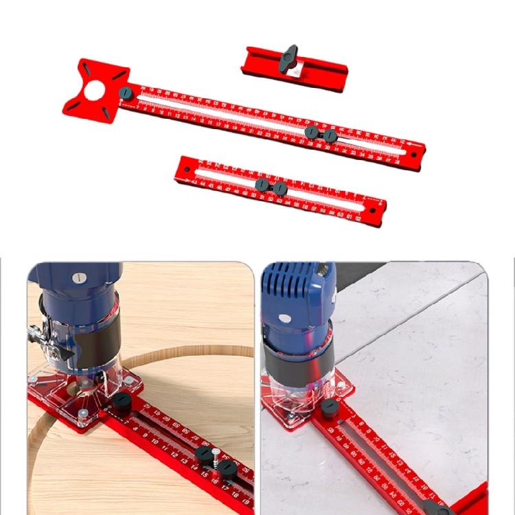 Router Milling Grooves Bracket Aluminum Router Circles Cutting Multifunctional Cabinet Hardware Router Guide Tool