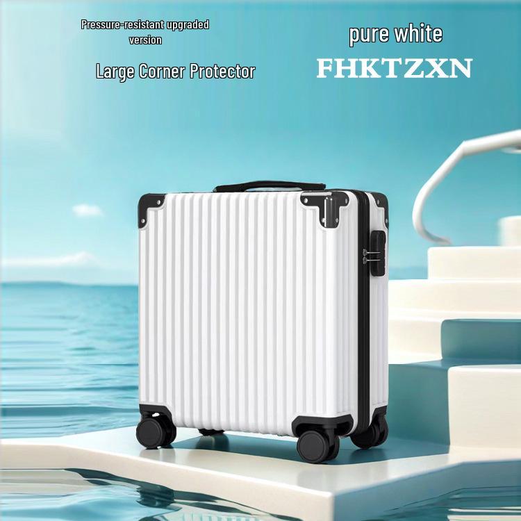 18" Carry-on Travel Suitcase with Universal Wheels and Lock, Sturdy Trolley Case for Students, 20" Version Available
